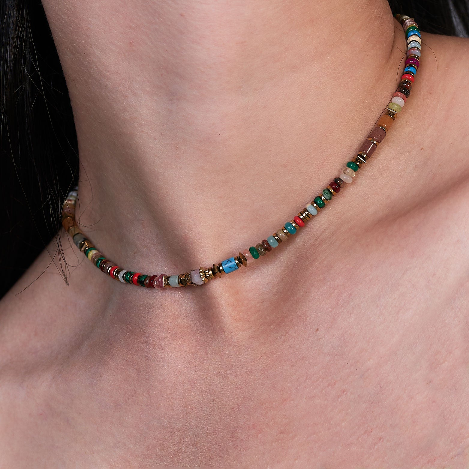 Gargantilla Cuentas de Colores