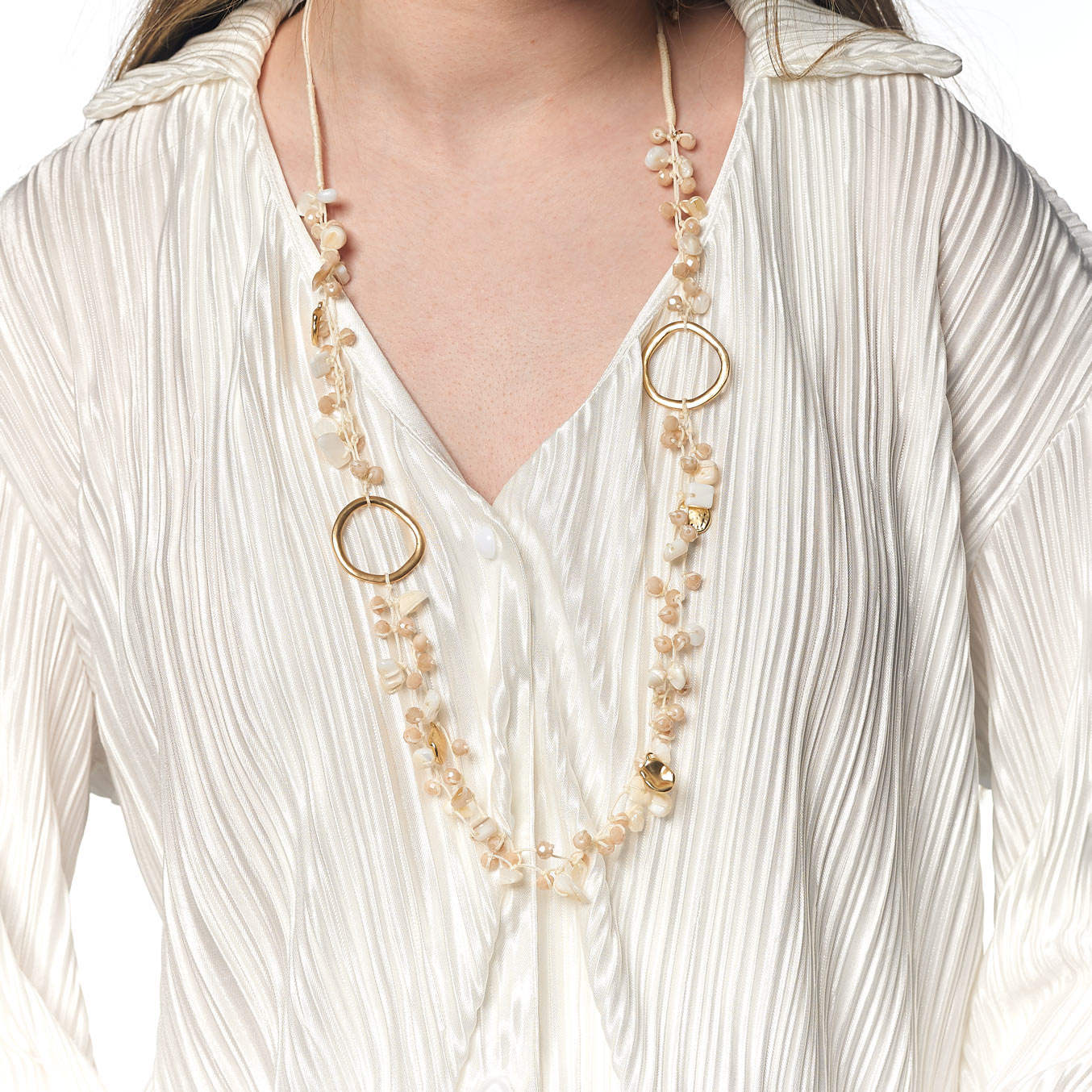 Collar  de Nácar Tejido