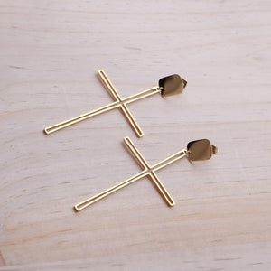 Pendientes Crucifijo