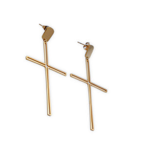 Pendientes Crucifijo