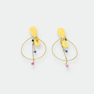 Pendientes Hojas y Cadenitas