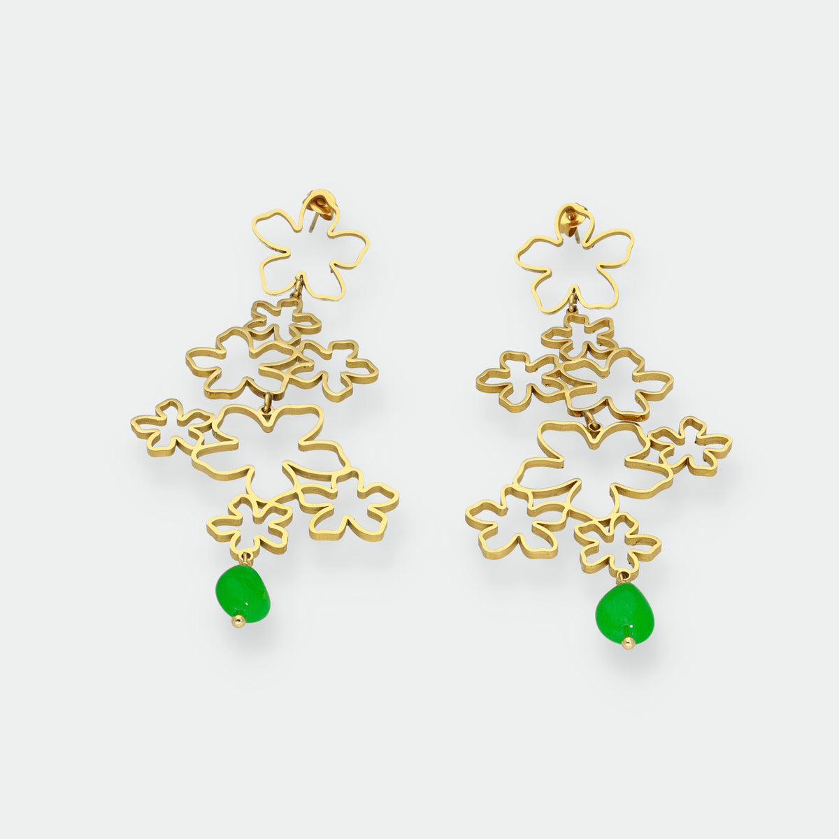 Pendientes Largos Flores