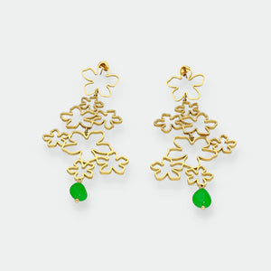 Pendientes Largos Flores