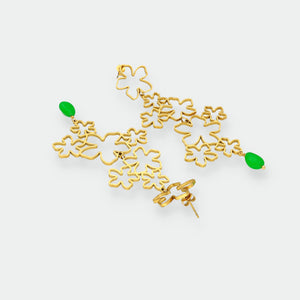 Pendientes Largos Flores