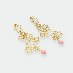 Pendientes Largos Flores