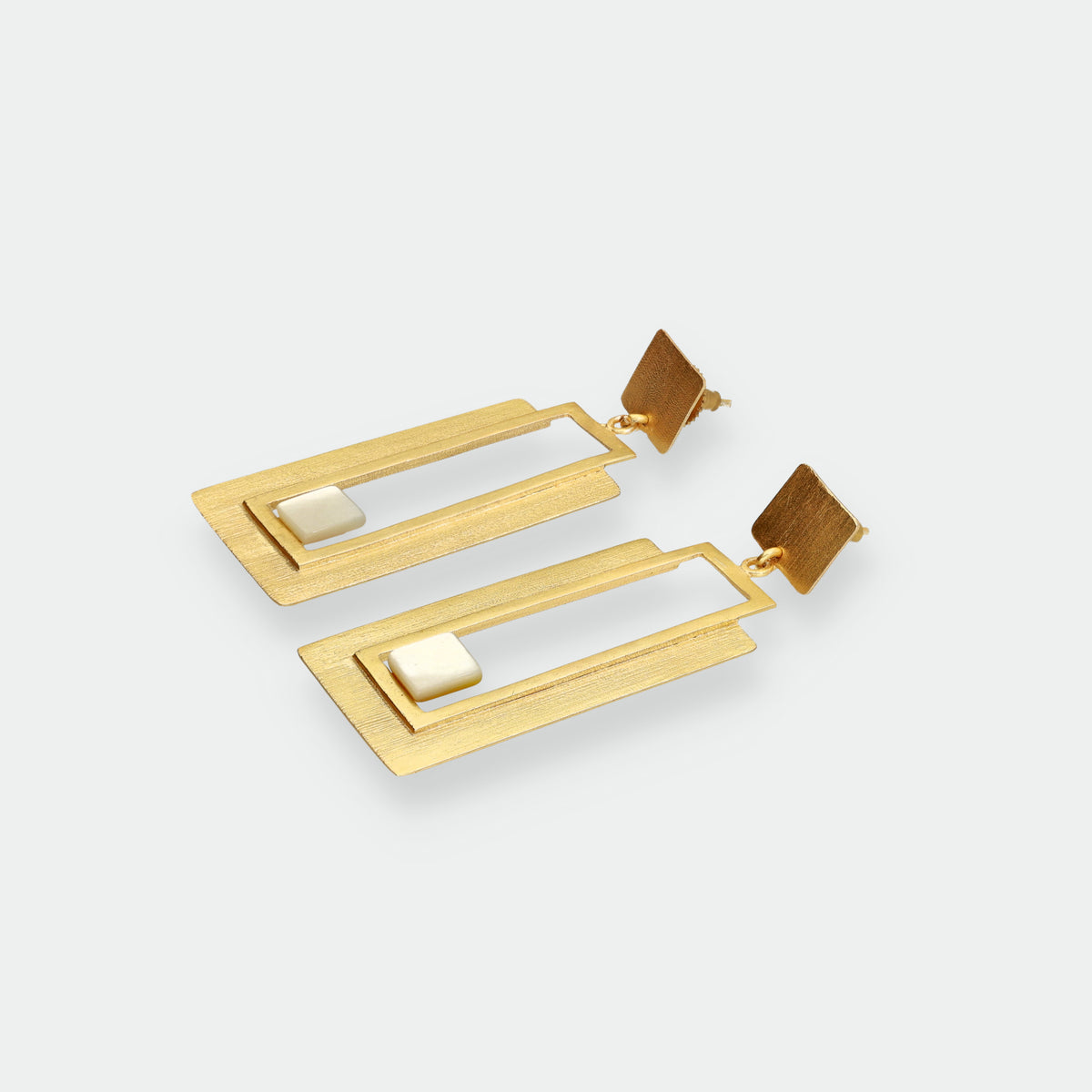 Pendientes Largos Nácar