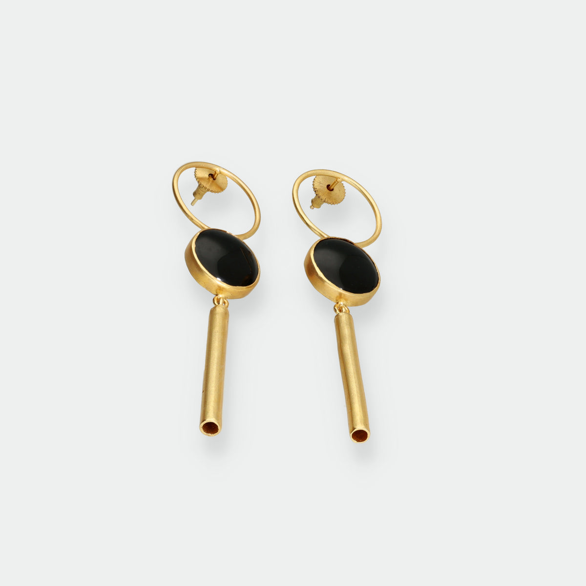 Pendientes Largos Negros