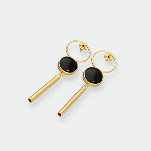 Pendientes Largos Negros