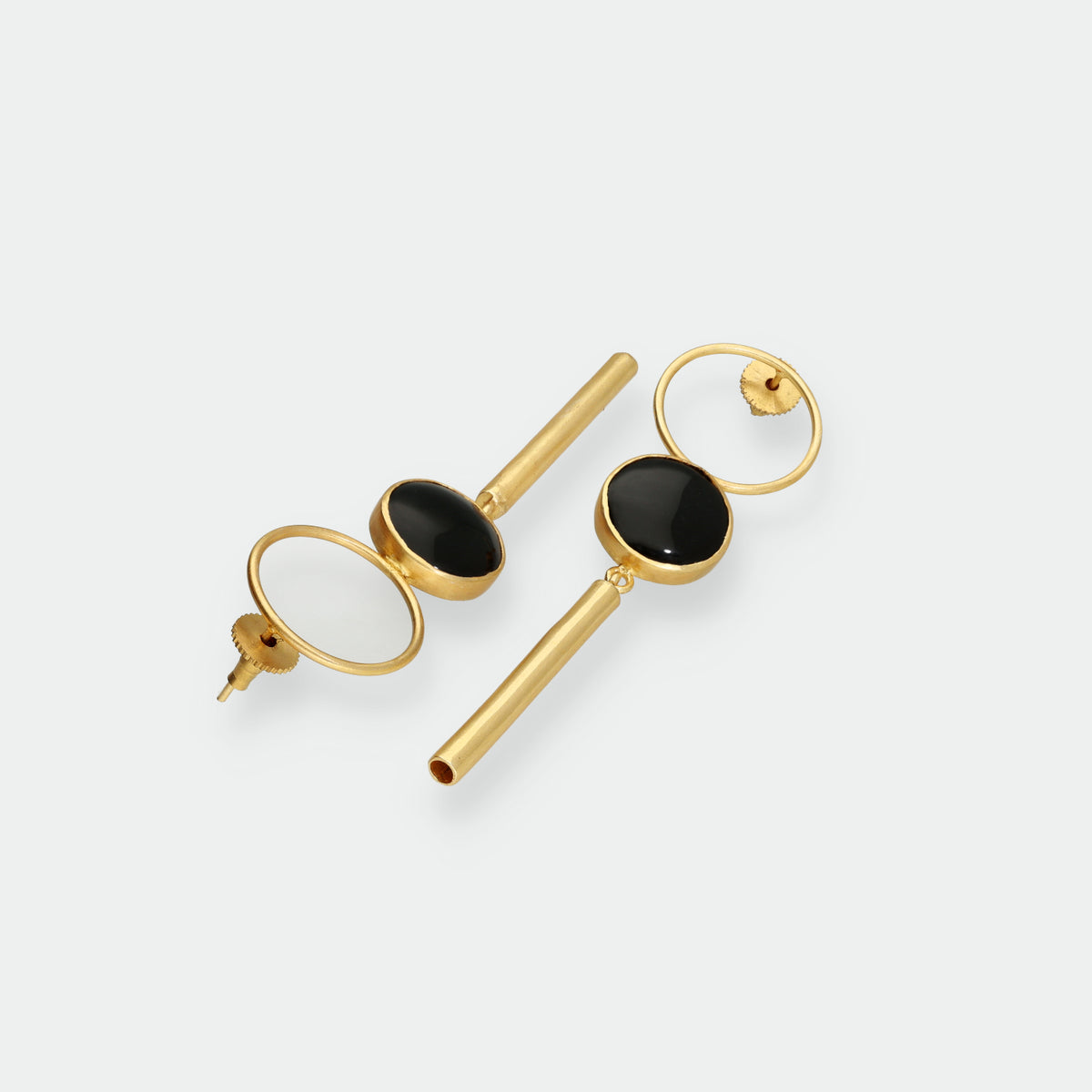 Pendientes Largos Negros